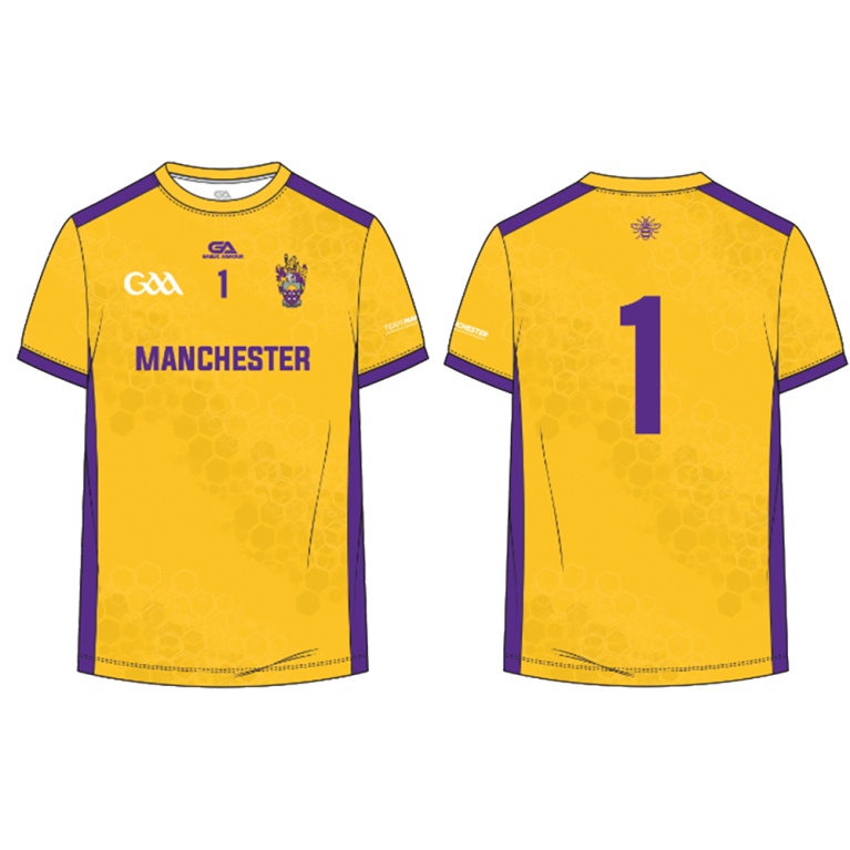 UNIVERSITY OF MANCHESTER GAELIC FOOTBALL SHIRT – AWAY – YELLOW