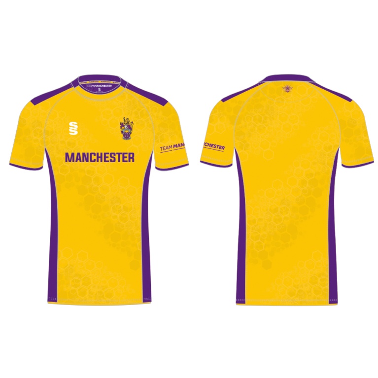 UNIVERSITY OF MANCHESTER SQUASH SHIRT – YELLOW – MEN’S