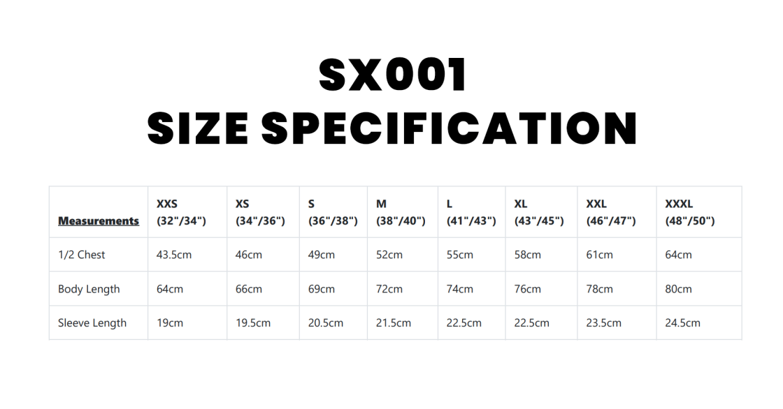 Team Manchester 2023 T-Shirt - Size Guide