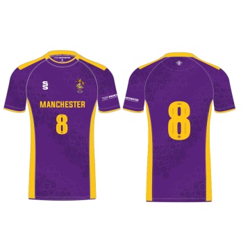 UNIVERSITY OF MANCHESTER DODGEBALL SHIRT – HOME – PURPLE – MEN’S