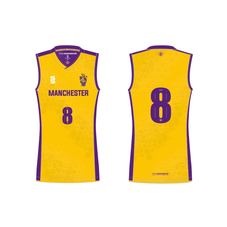 UNIVERSITY OF MANCHESTER BASKETBALL VEST – AWAY - YELLOW – WOMEN’S