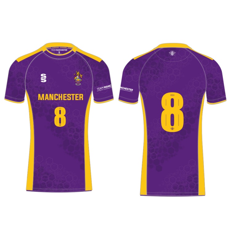 UNIVERSITY OF MANCHESTER DODGEBALL SHIRT – HOME – PURPLE – WOMEN’S