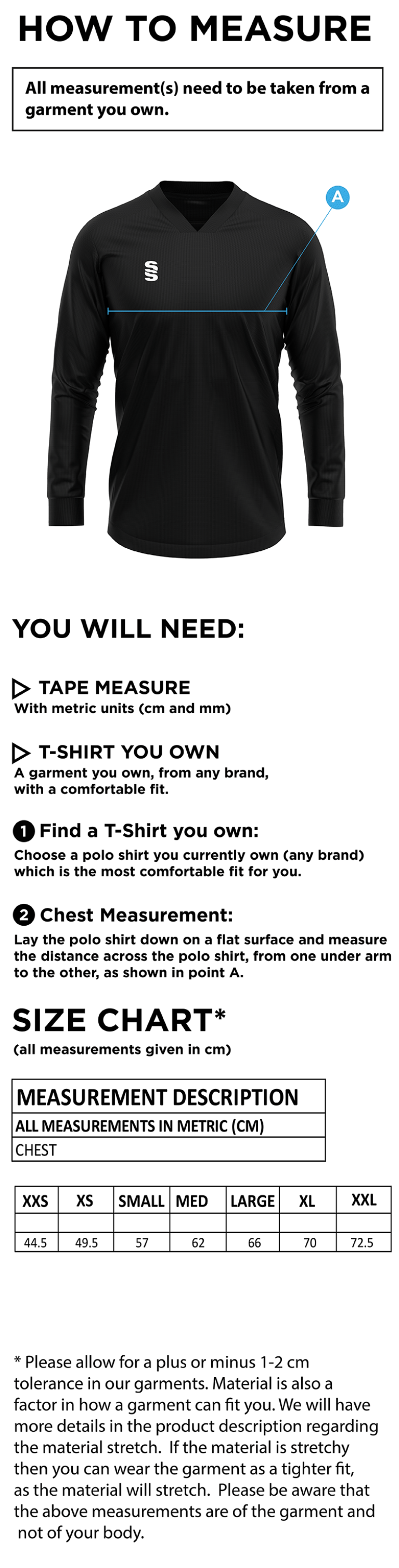 UNIVERSITY OF MANCHESTER HOCKEY SMOCK – PURPLE - Size Guide