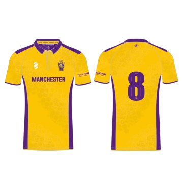 UNIVERSITY OF MANCHESTER CRICKET SHIRT – AWAY – YELLOW – MEN’S