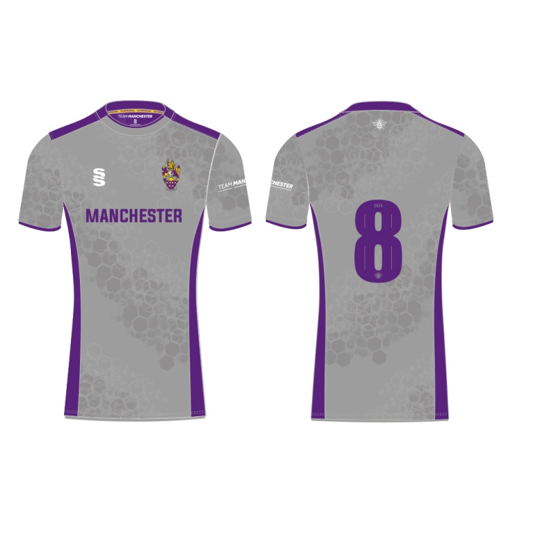 UNIVERSITY OF MANCHESTER S/S TRAINING SHIRT – GREY – WOMEN’S