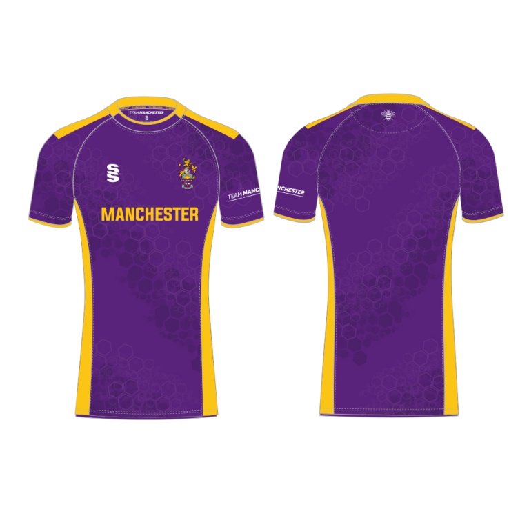 UNIVERSITY OF MANCHESTER BADMINTON SHIRT– HOME – PURPLE – WOMEN’S