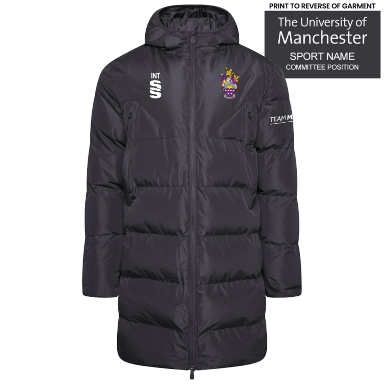 University of Manchester - Active Long Padded Jacket - Unisex Fit