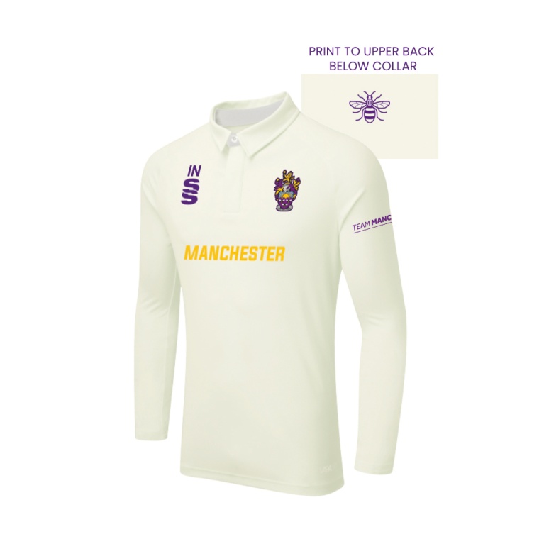 University of Manchester - Dual Cricket Shirt Long Sleeve - Men's Fit