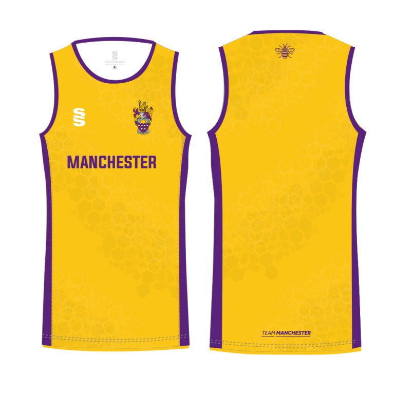 UNIVERSITY OF MANCHESTER ATHLETICS VEST – AWAY – YELLOW – MEN’S