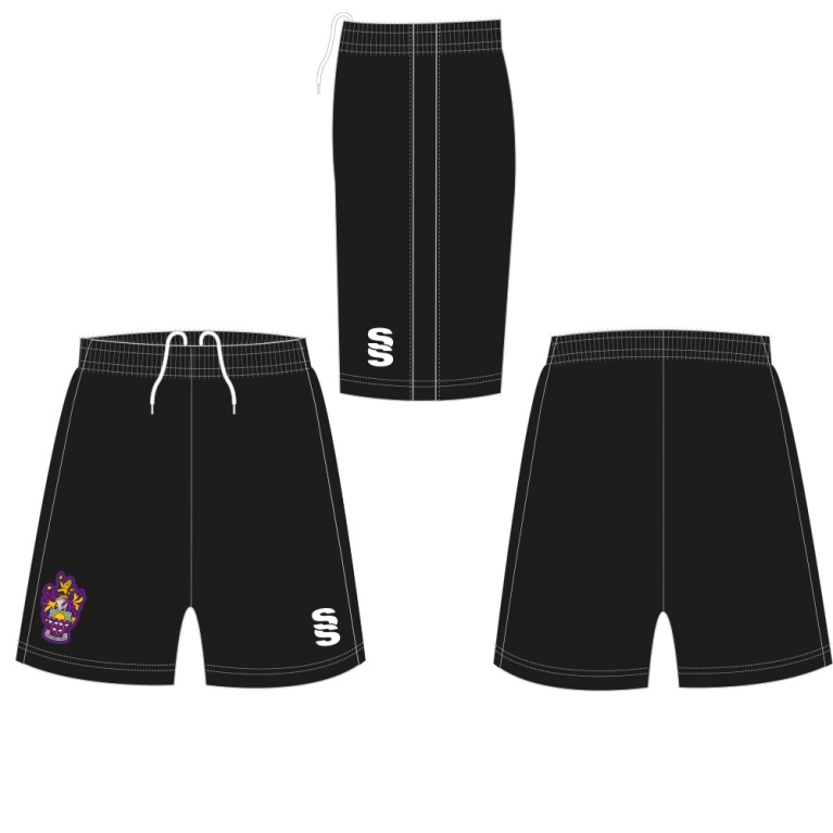 UNIVERSITY OF MANCHESTER BASKETBALL SHORTS - BLACK