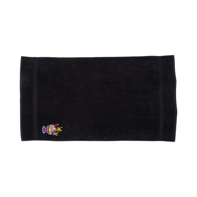 University of Manchester - Luxury Range Bath Towel - Black