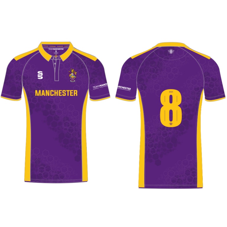 UNIVERSITY OF MANCHESTER CRICKET SHIRT – HOME – PURPLE – MEN’S