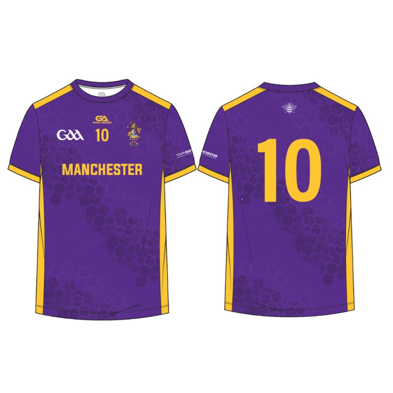 UNIVERSITY OF MANCHESTER GAELIC FOOTBALL SHIRT – HOME – PURPLE