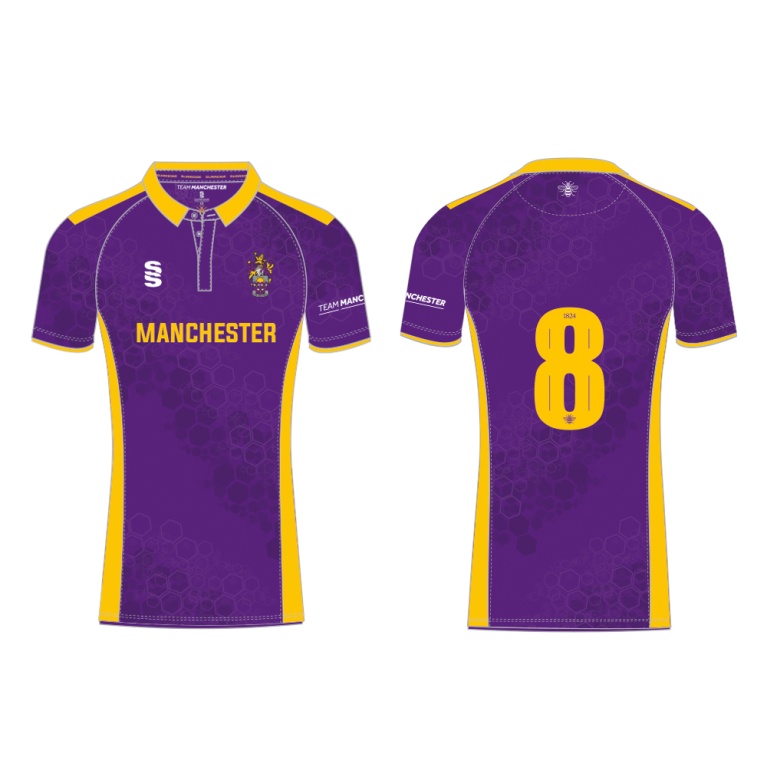 UNIVERSITY OF MANCHESTER CRICKET SHIRT – HOME – PURPLE – WOMEN’S