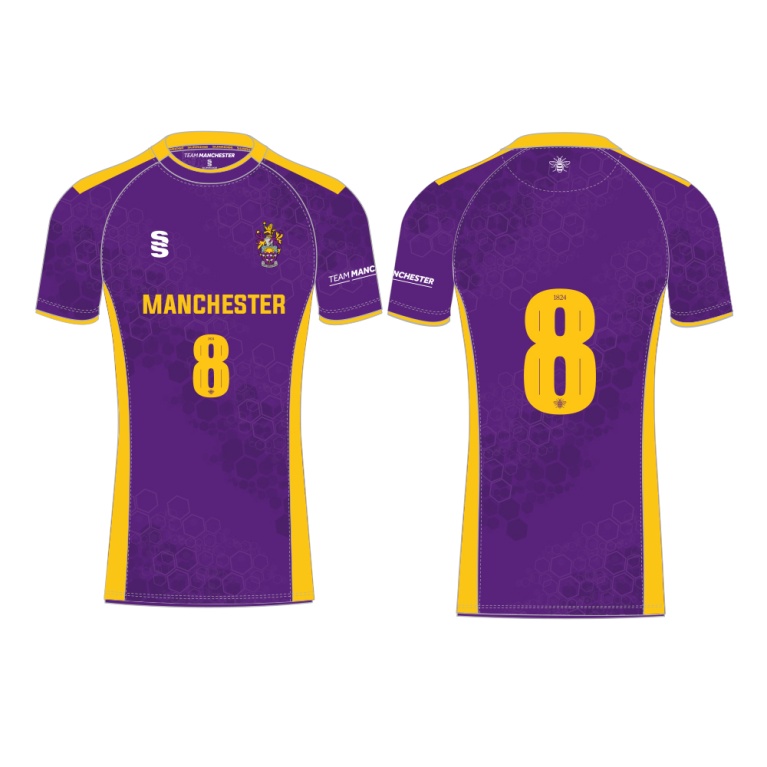 UNIVERSITY OF MANCHESTER LACROSSE SHIRT – HOME - PURPLE – WOMEN’S