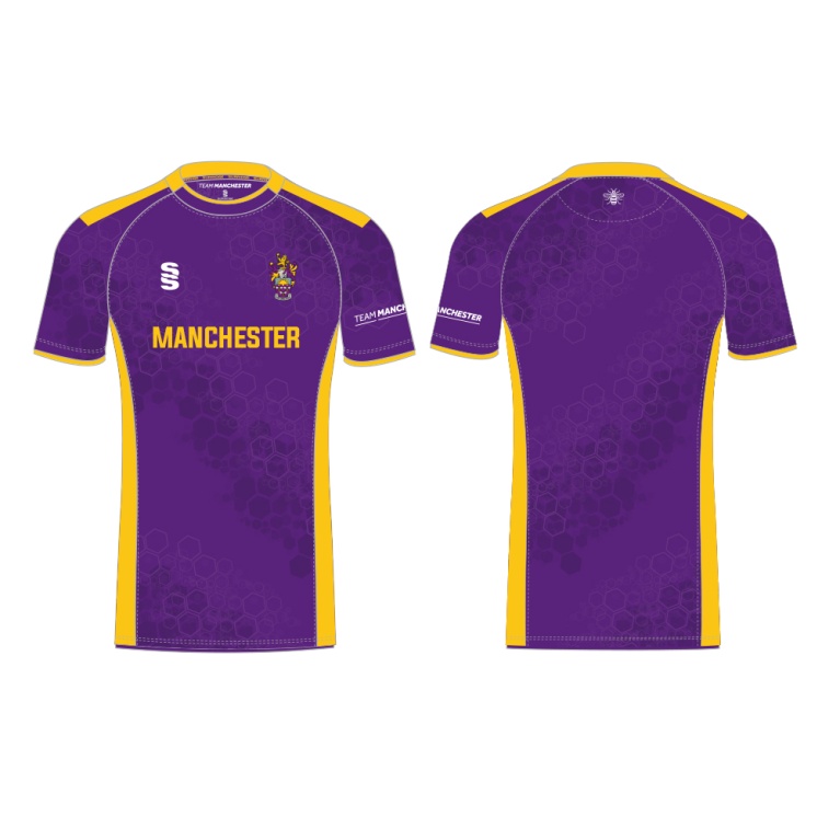 UNIVERSITY OF MANCHESTER BADMINTON SHIRT– HOME – PURPLE – MEN’S