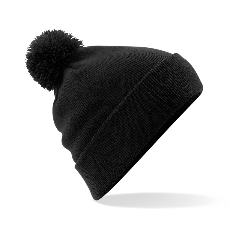 University of Manchester - Plain Original Pom Pom Beanie - Black