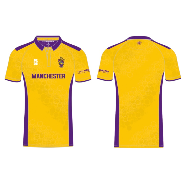 UNIVERSITY OF MANCHESTER DARTS SHIRT – YELLOW – MEN’S